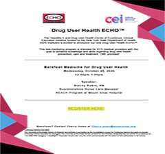CEI DUH ECHO: Barefoot Medicine for Drug User Health